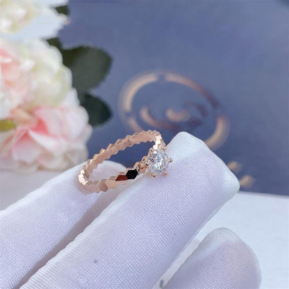 [AM]BEE LOVE RING ROSE GOLD 1 DIAMOND