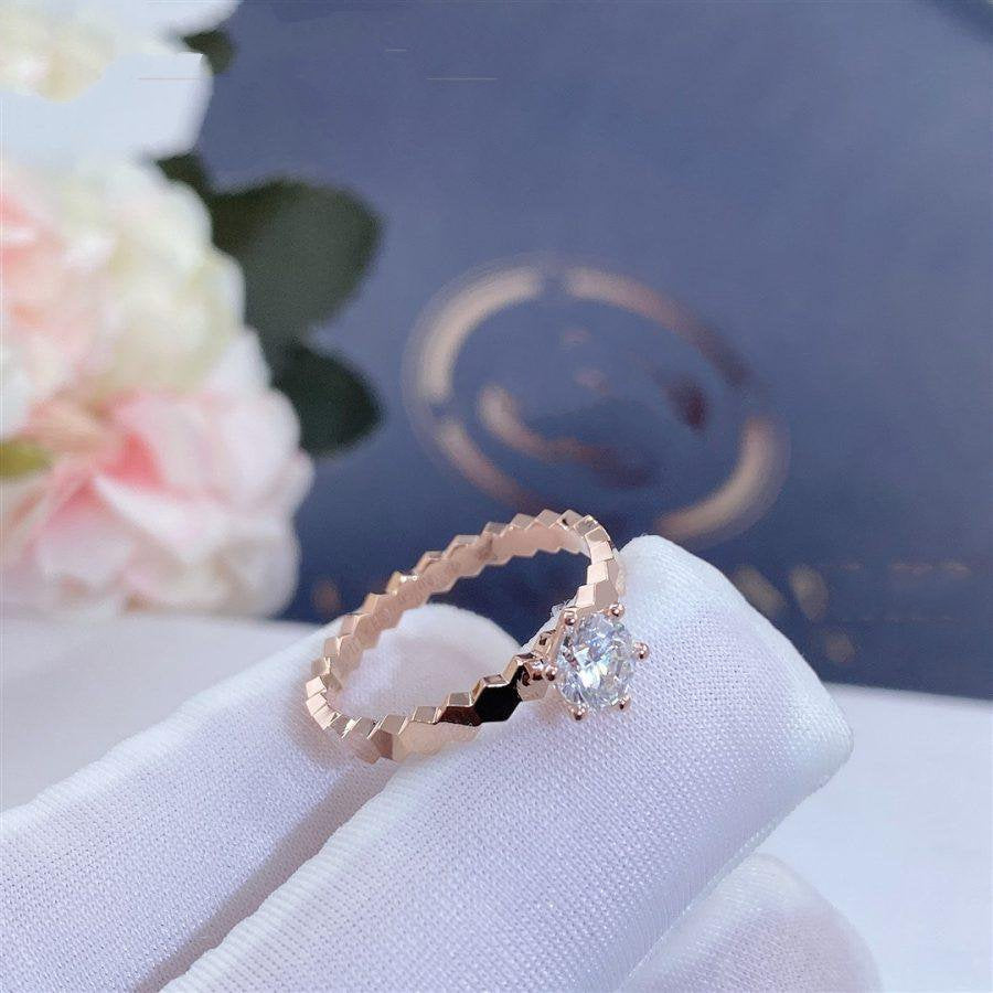 [AM]BEE LOVE RING ROSE GOLD 1 DIAMOND