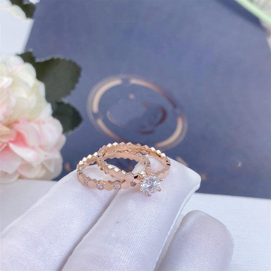 [AM]BEE LOVE RING ROSE GOLD 1 DIAMOND