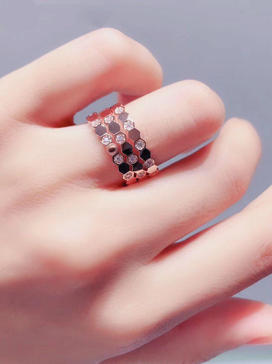 [AM]BEE LOVE RING ROSE GOLD DIAMOND