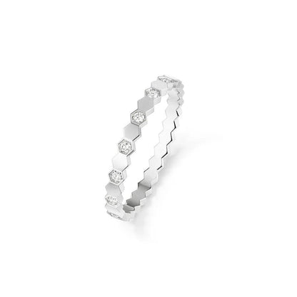 [AM]BEE LOVE RING SILVER DIAMOND