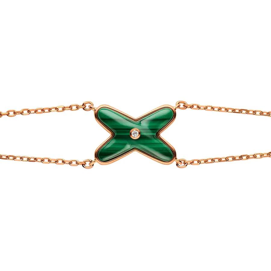 [AM]JEUX BRACELET MALACHITE ROSE GOLD 1 DIAMOND