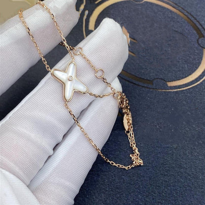 [AM]JEUX BRACELET WHITE MOP ROSE GOLD 1 DIAMOND
