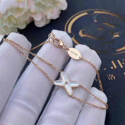 [AM]JEUX BRACELET WHITE MOP ROSE GOLD 1 DIAMOND