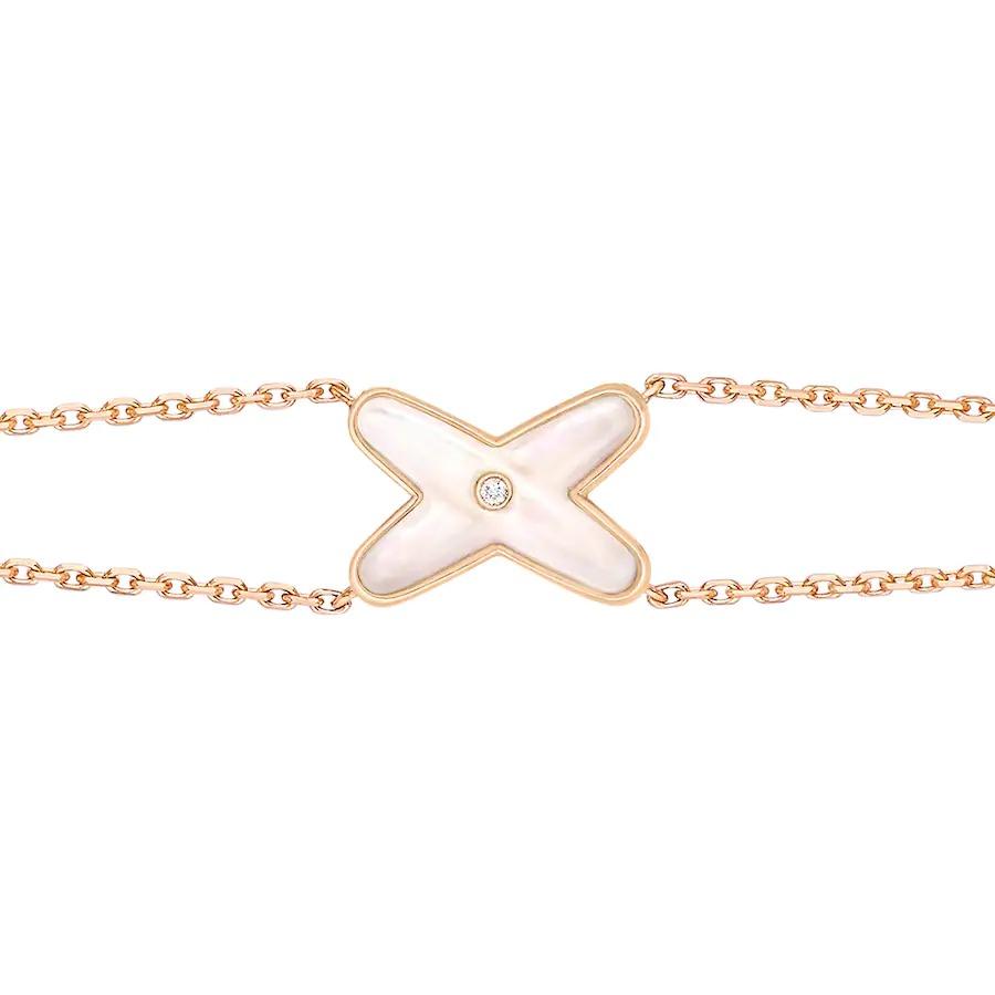 [AM]JEUX BRACELET WHITE MOP ROSE GOLD 1 DIAMOND