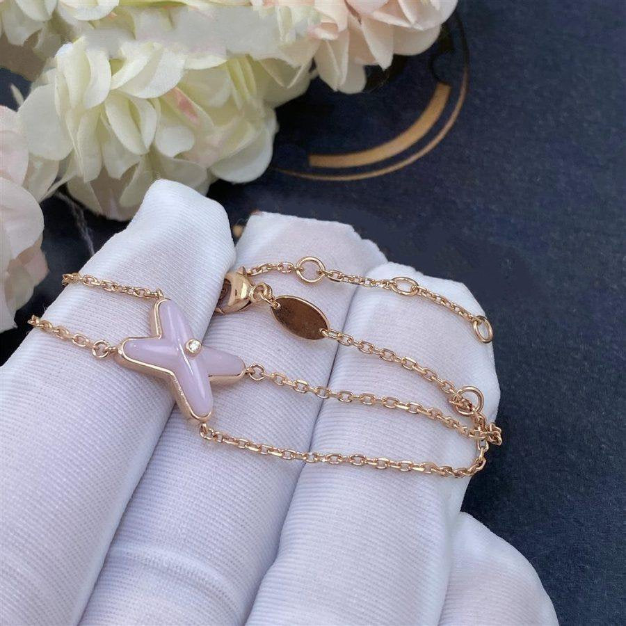 [AM]JEUX BRACELET PINK MOP ROSE GOLD 1 DIAMOND