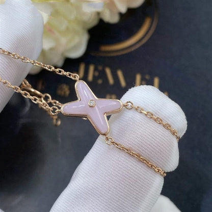 [AM]JEUX BRACELET PINK MOP ROSE GOLD 1 DIAMOND