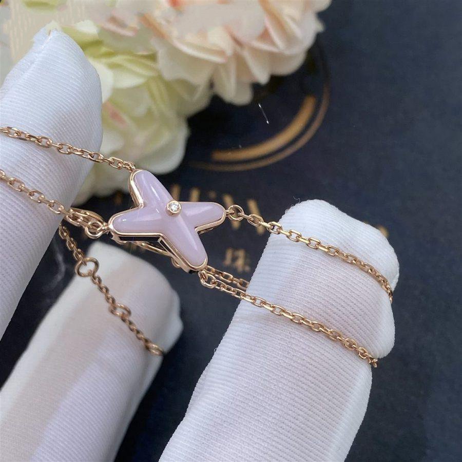 [AM]JEUX BRACELET PINK MOP ROSE GOLD 1 DIAMOND