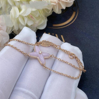 [AM]JEUX BRACELET PINK MOP ROSE GOLD 1 DIAMOND