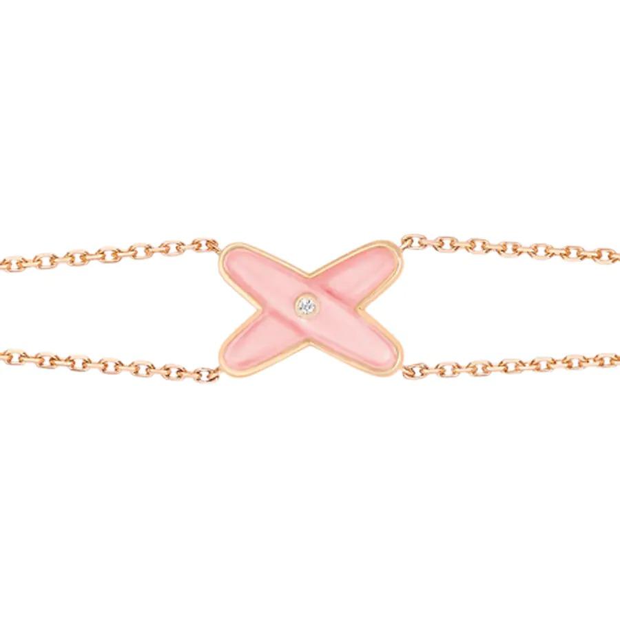 [AM]JEUX BRACELET PINK MOP ROSE GOLD 1 DIAMOND