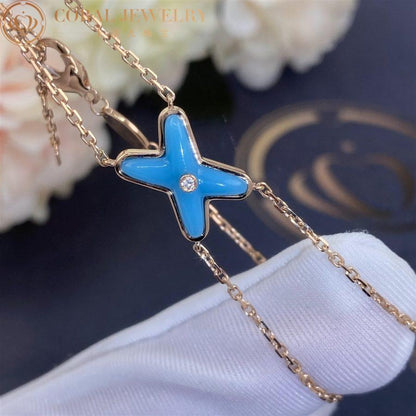 [AM]JEUX BRACELET TURQUOISE ROSE GOLD 1 DIAMOND