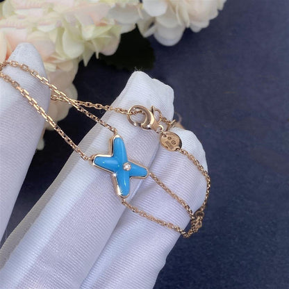 [AM]JEUX BRACELET TURQUOISE ROSE GOLD 1 DIAMOND