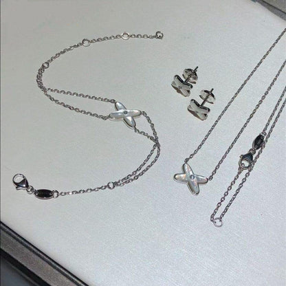 [AM]JEUX BRACELET WHITE MOP SILVER 1 DIAMOND