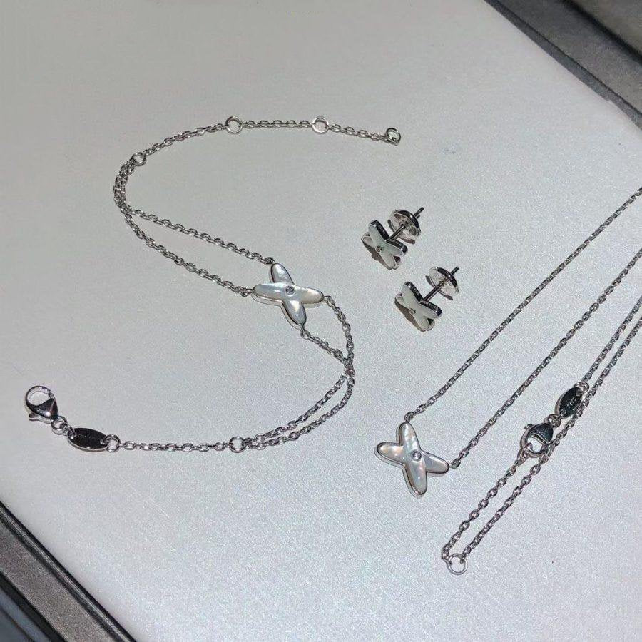[AM]JEUX BRACELET WHITE MOP SILVER 1 DIAMOND