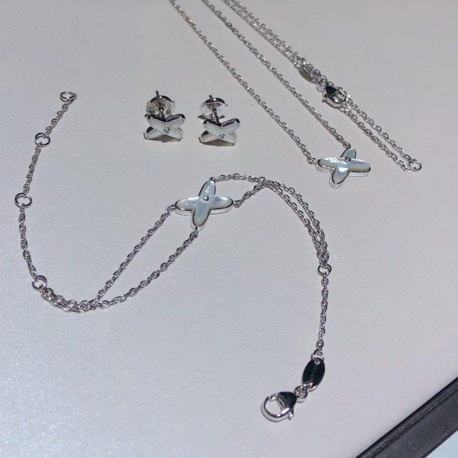 [AM]JEUX BRACELET WHITE MOP SILVER 1 DIAMOND