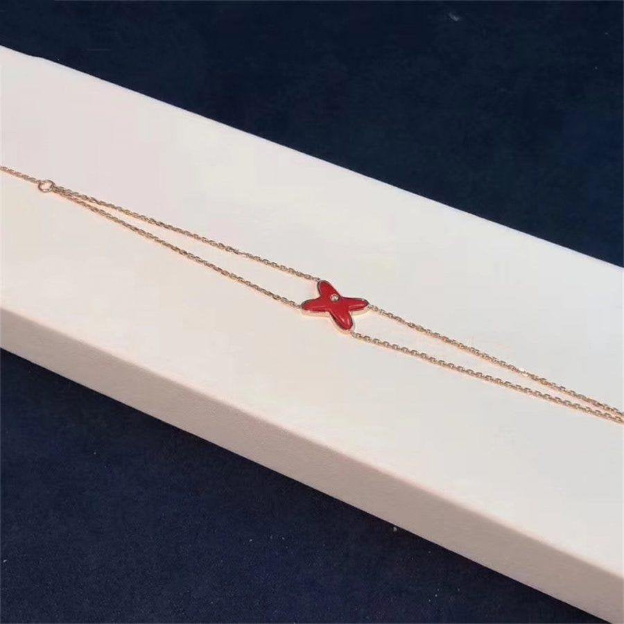 [AM]JEUX BRACELET CARNELIAN ROSE GOLD 1 DIAMOND