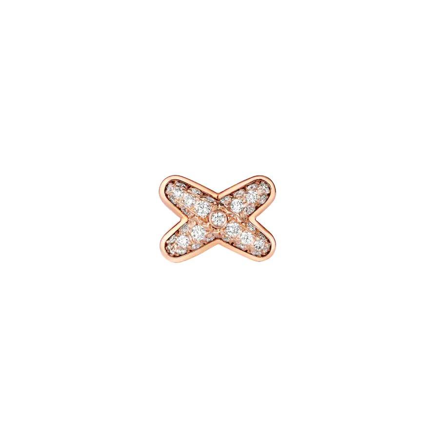 [AM]JEUX DE ROSE GOLD DIAMOND EARRINGS