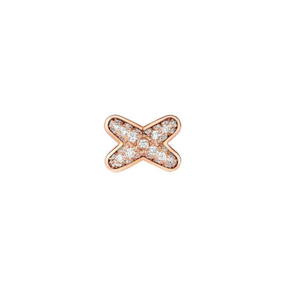[AM]JEUX DE ROSE GOLD DIAMOND EARRINGS
