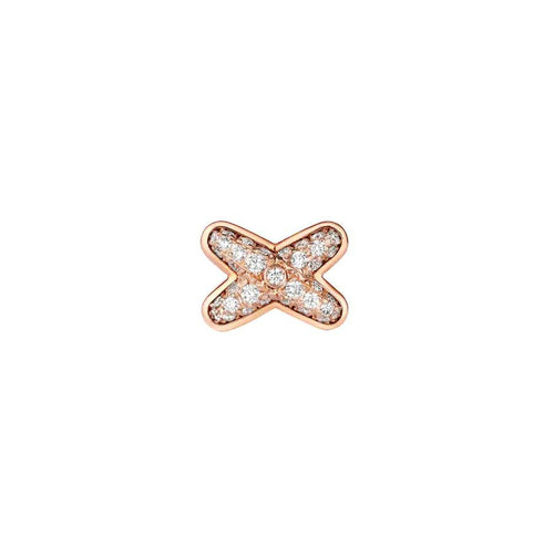 [AM]JEUX DE ROSE GOLD DIAMOND EARRINGS