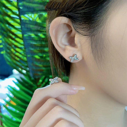 [AM]JEUX DE SILVER DIAMOND EARRINGS