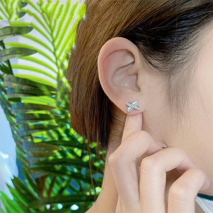 [AM]JEUX DE SILVER DIAMOND EARRINGS