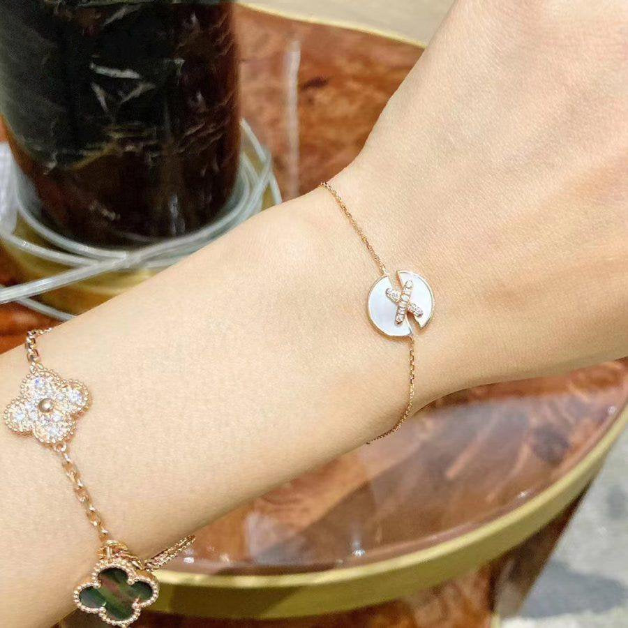 [AM]JEUX DE BRACELET MOP ROSE GOLD DIAMONDS