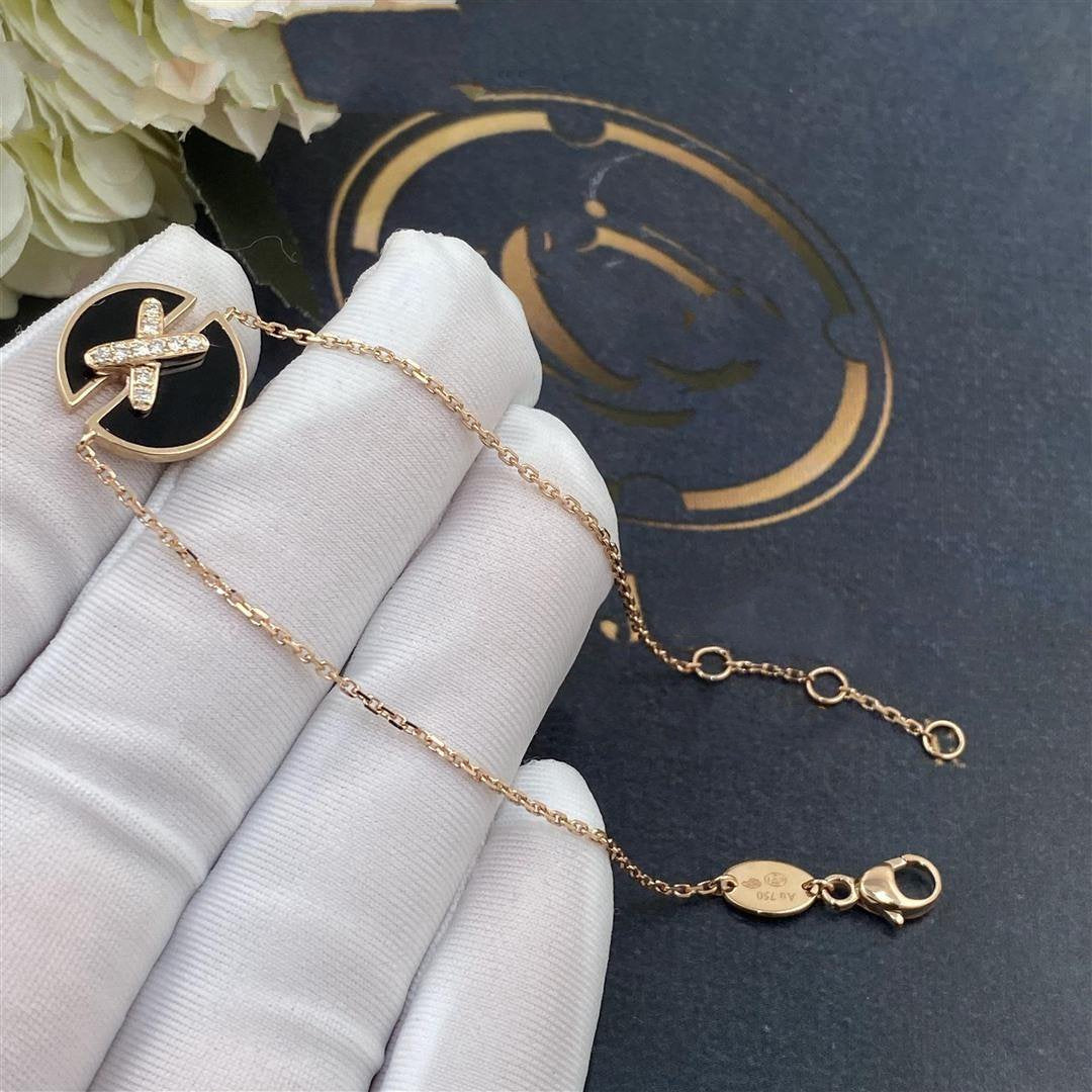 [AM]JEUX DE BRACELET ONYX ROSE GOLD DIAMOND