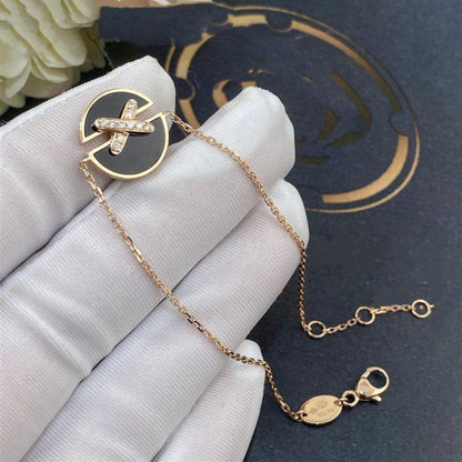 [AM]JEUX DE BRACELET ONYX ROSE GOLD DIAMOND