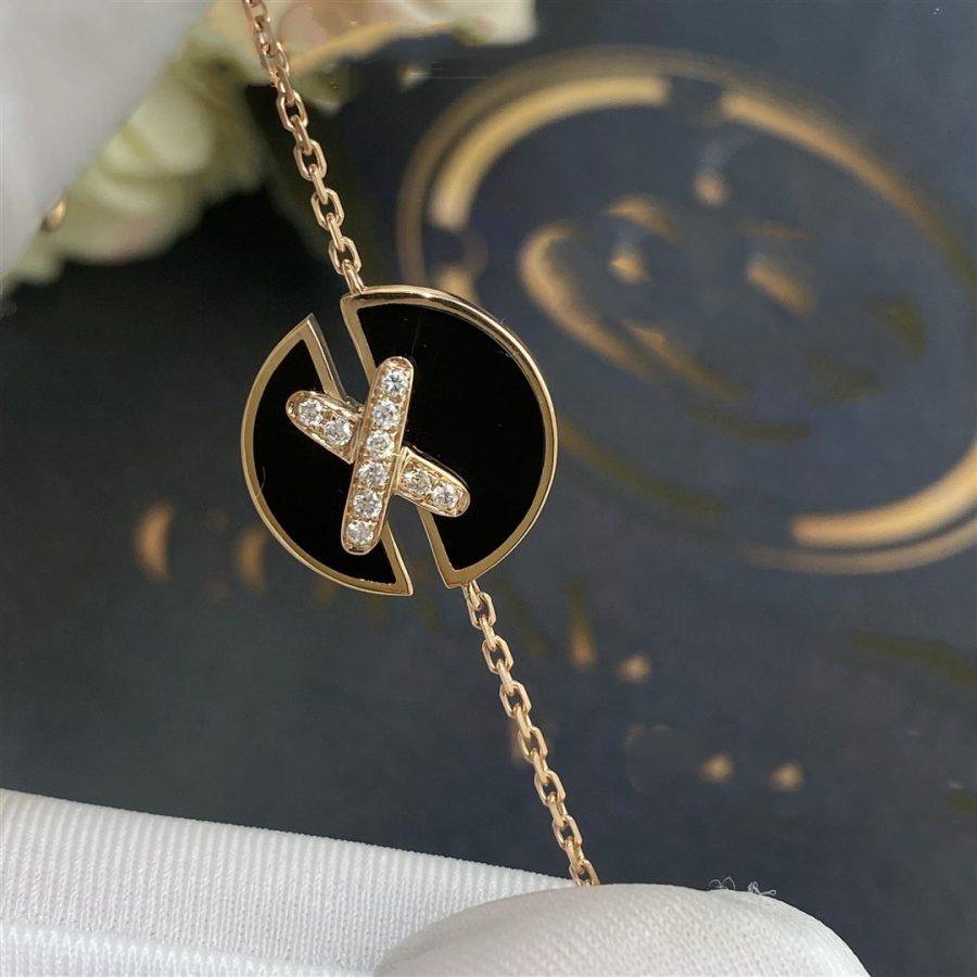 [AM]JEUX DE BRACELET ONYX ROSE GOLD DIAMOND