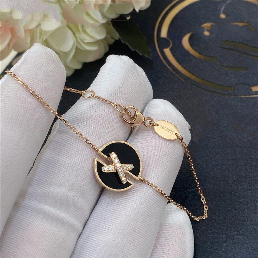 [AM]JEUX DE BRACELET ONYX ROSE GOLD DIAMOND