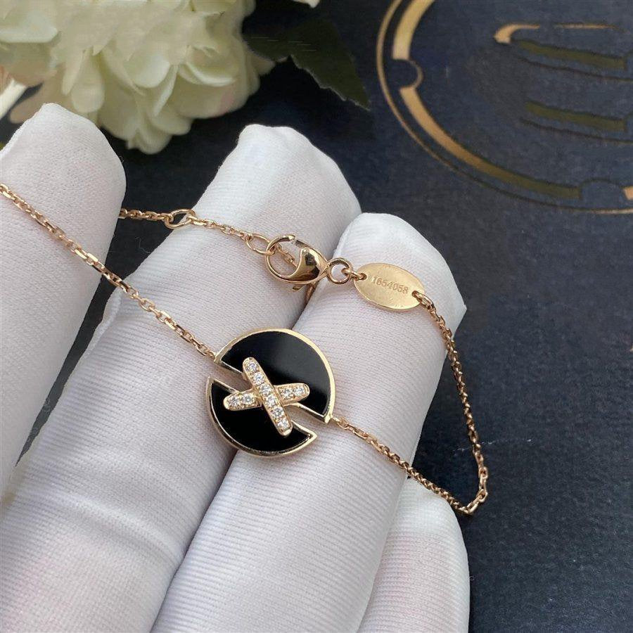 [AM]JEUX DE BRACELET ONYX ROSE GOLD DIAMOND