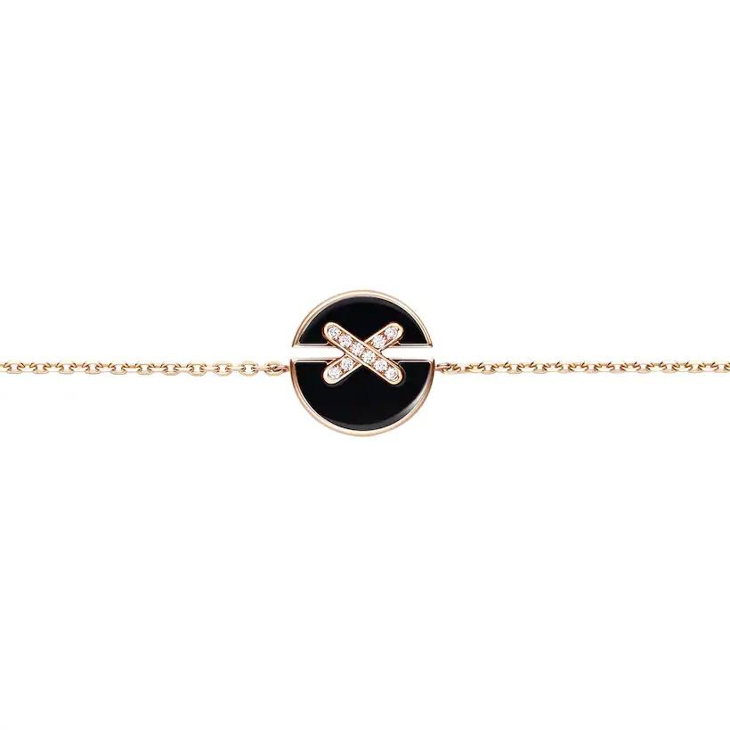 [AM]JEUX DE BRACELET ONYX ROSE GOLD DIAMOND