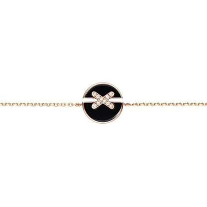 [AM]JEUX DE BRACELET ONYX ROSE GOLD DIAMOND