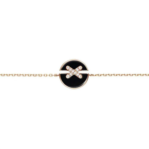 [AM]JEUX DE BRACELET ONYX ROSE GOLD DIAMOND