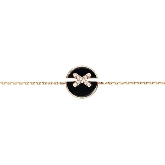 [AM]JEUX DE BRACELET ONYX ROSE GOLD DIAMOND