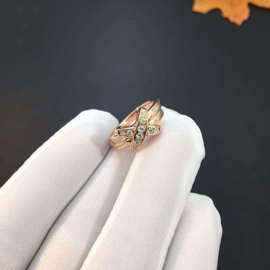 [AM]JEUX DE ROSE GOLD DIAMOND RING