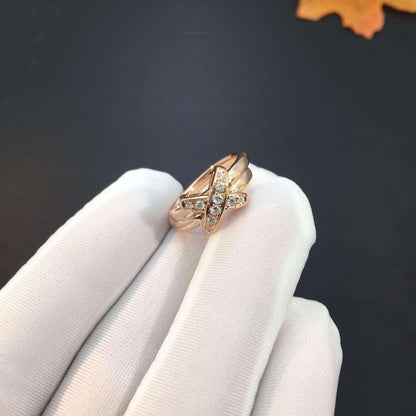 [AM]JEUX DE ROSE GOLD DIAMOND RING