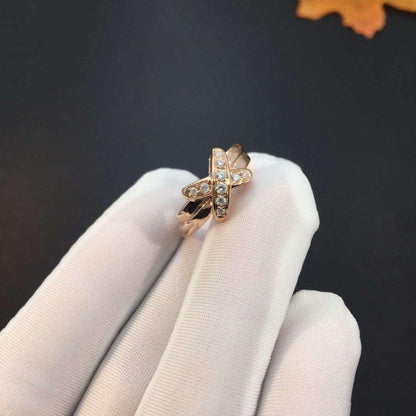 [AM]JEUX DE ROSE GOLD DIAMOND RING