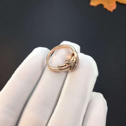 [AM]JEUX DE ROSE GOLD DIAMOND RING
