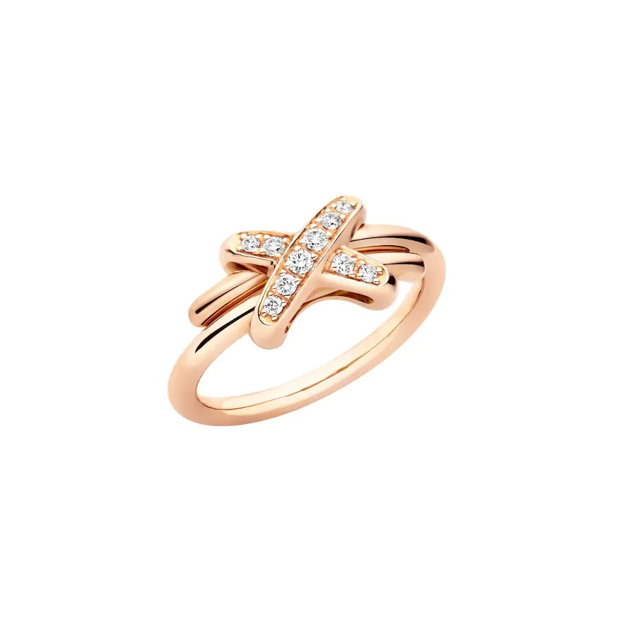[AM]JEUX DE ROSE GOLD DIAMOND RING