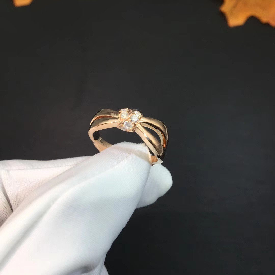 [AM]LIENS RING ROSE GOLD DIAMOND