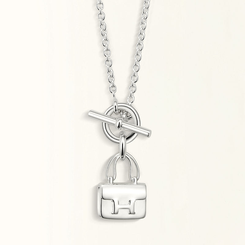 [AM]POP H PEDANT SILVER NECKLACE