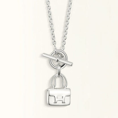 [AM]POP H PEDANT SILVER NECKLACE