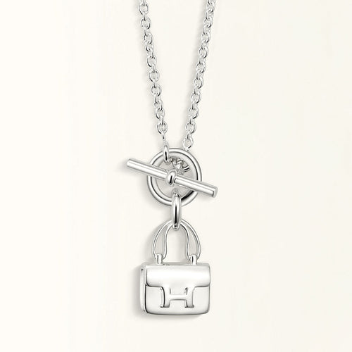 [AM]POP H PEDANT SILVER NECKLACE