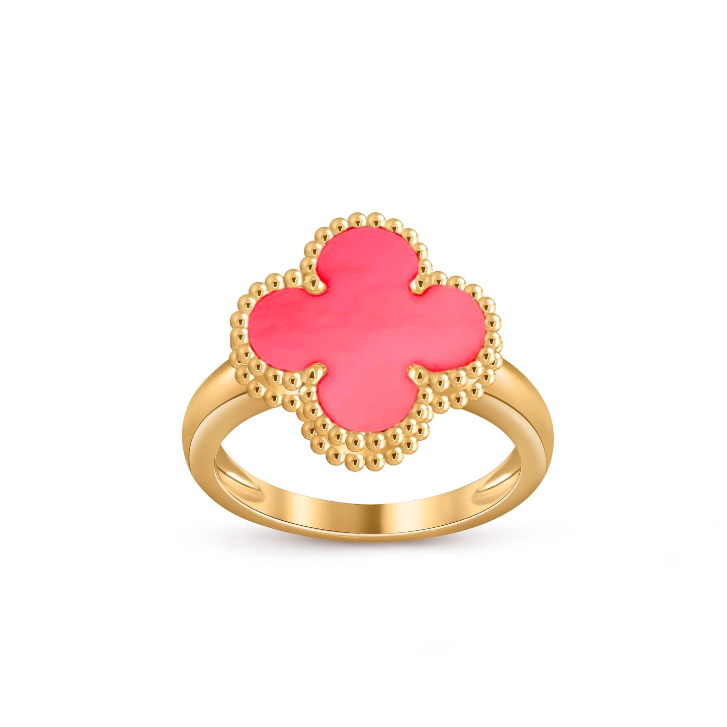 [AM]LUCKY CLOVER VINTAGE GOLD RING COLLECTION
