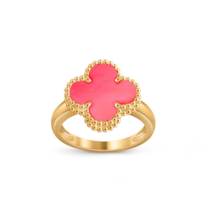 [AM]LUCKY CLOVER VINTAGE GOLD RING COLLECTION