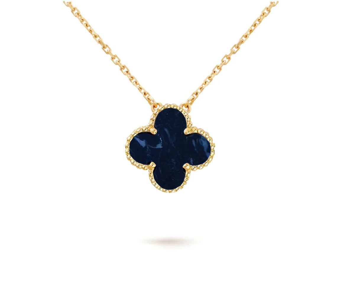 [AM]15MM CLOVER FLOWER PENDANT NECKLACE COLLECTION