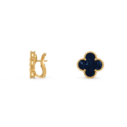 [AM]15MM CLOVER FLOWER STUD EARRINGS GOLD COLLECTION
