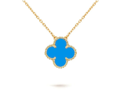 [AM]15MM CLOVER FLOWER PENDANT NECKLACE COLLECTION