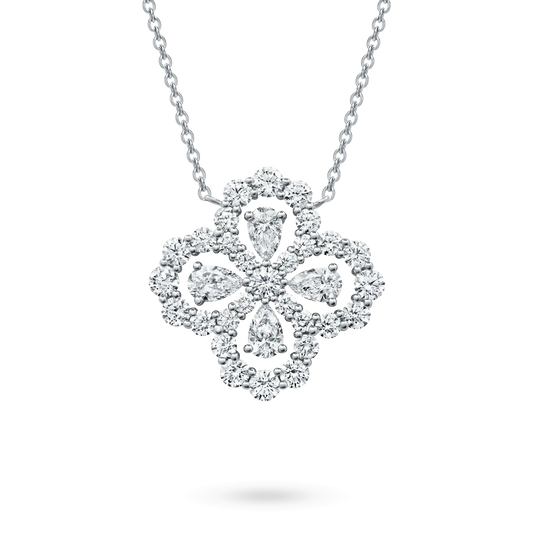 [AM]LOOP NECKLACE FULL MOTIF DIAMOND 16MM MULTIPLE COLORS